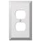 Amerelle Wall Plate, Number of Gangs: 1 Steel, Polished Chrome Finish, Light Gray 161D - alternate 3